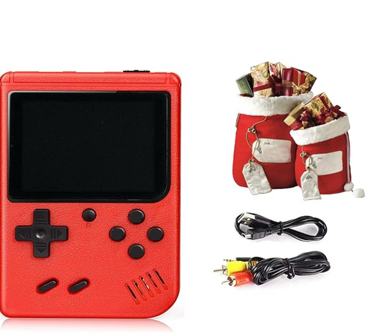 Handheld Game Console, Portable Retro Game Console with 400 Classical FC Games, 1020mAh Rechargeable Battery Support for Connecting TV and Two Players, Birthday Gift Toy