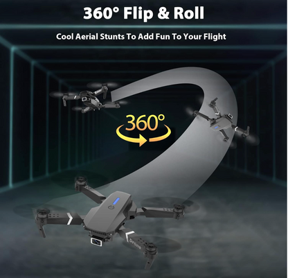 Drone with Camera Foldable Mini Drone for Kids Boys Beginners Toys Drone Gestures Selfie One Key Start 360° Flips